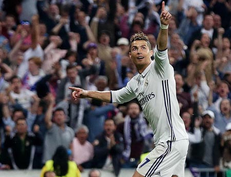 Người hùng Cristiano Ronaldo của Real Madrid.